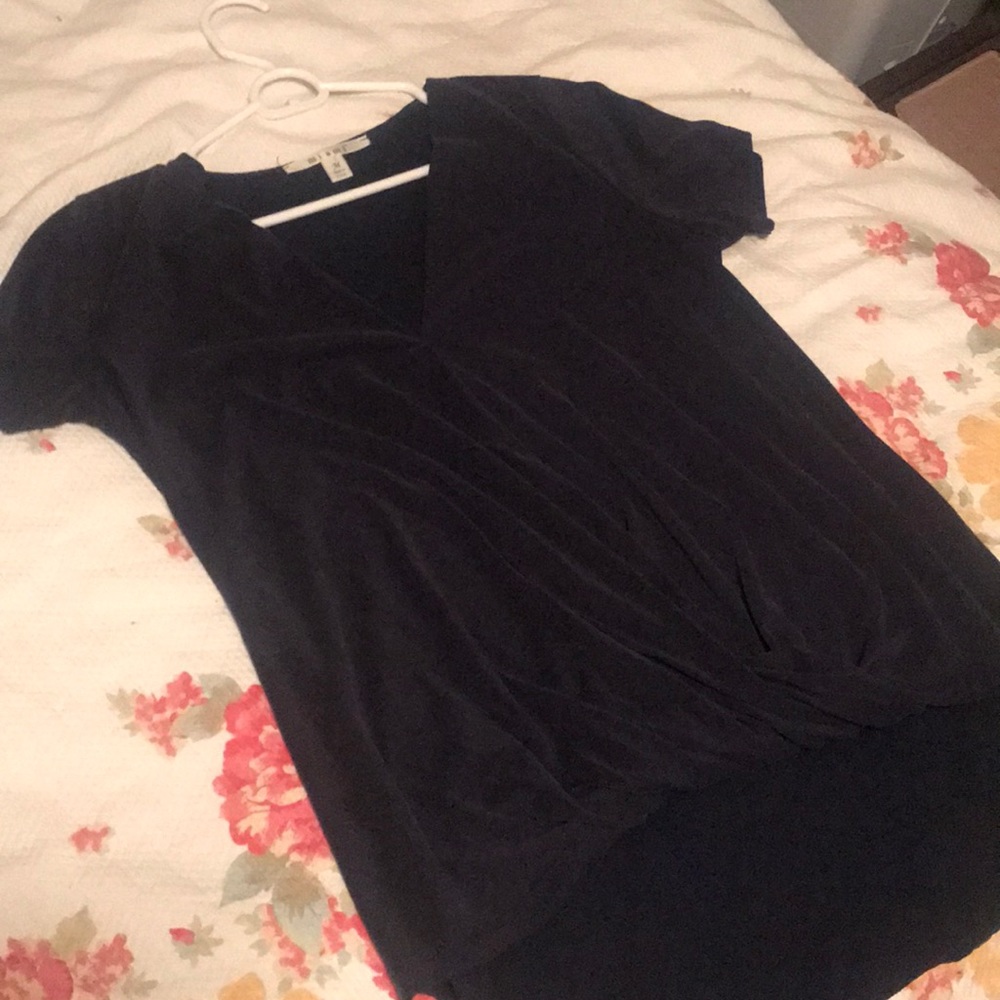 Navy Blue Blouse